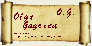Olga Gagrica vizit kartica